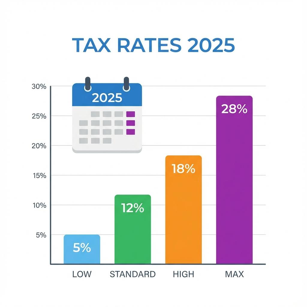 GST Rate Chart India 2025: Complete List with Examples